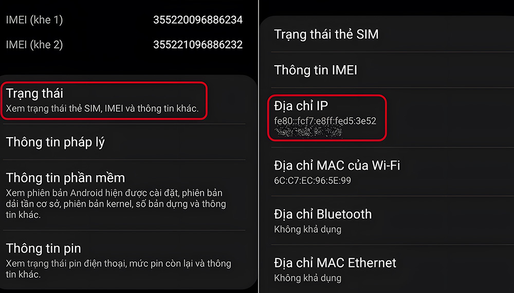 2. Đổi địa chỉ IP, DNS trên điện thoại di động